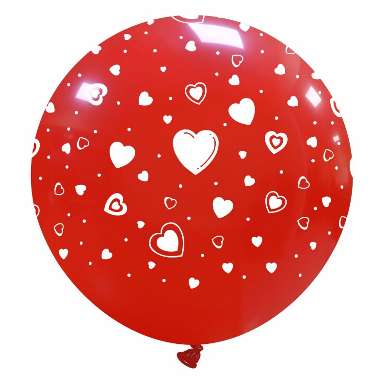 CATTEX 32" Rundballon | Hearts - nastila balloons