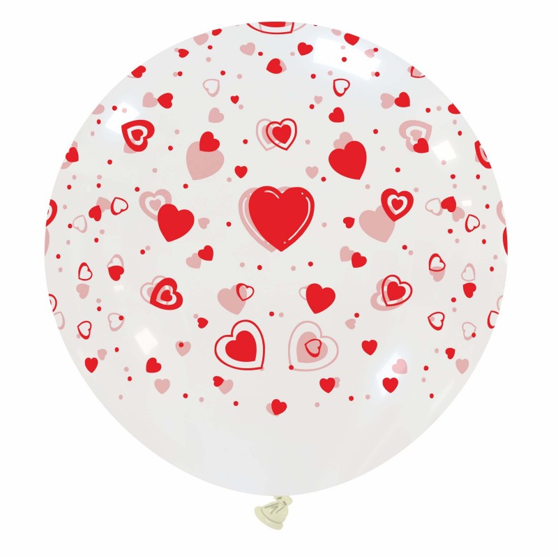 CATTEX 32" Rundballon | Hearts - nastila balloons