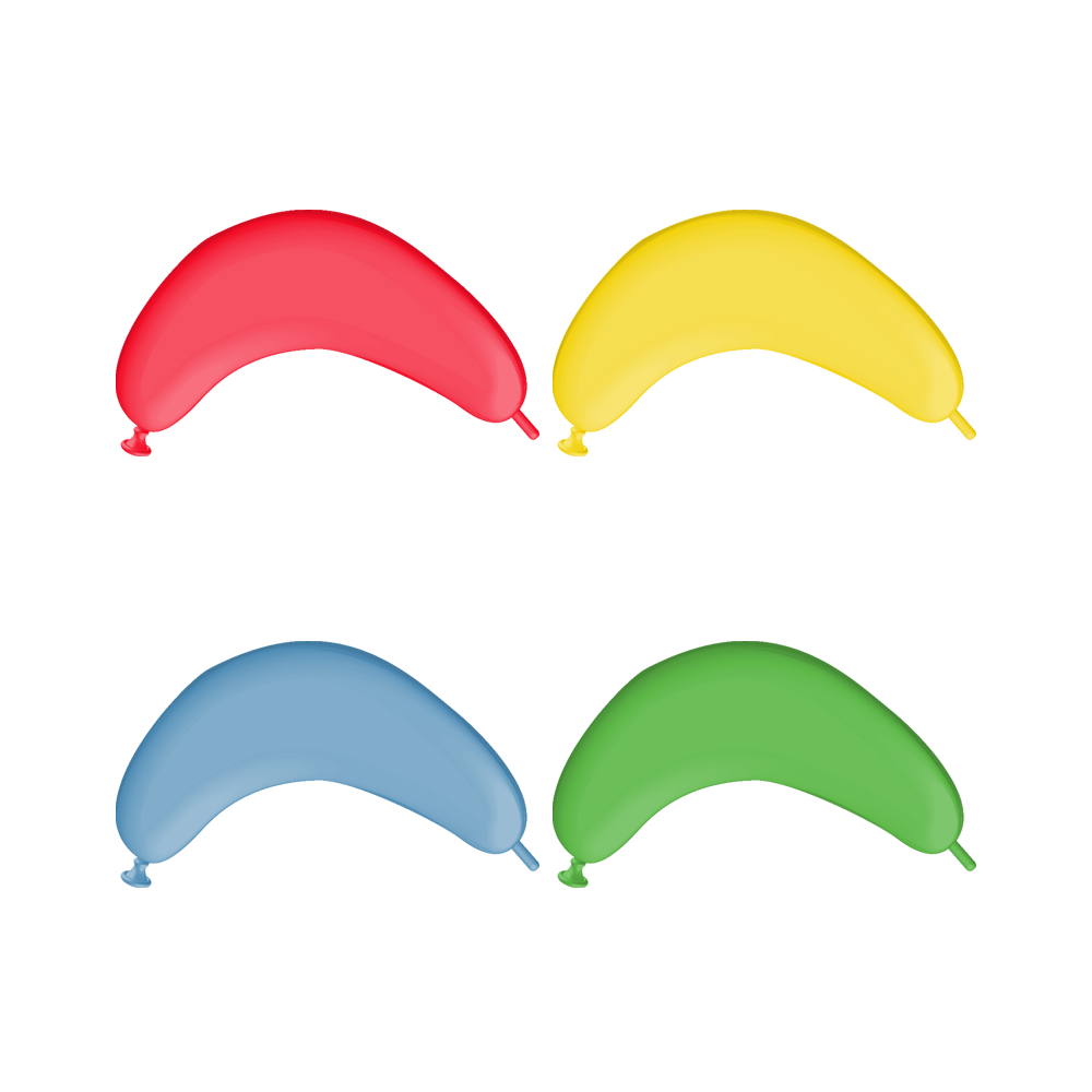 BWS 44" arch figure balloon | pastel & crystal