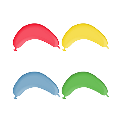 BWS 44" arch figure balloon | pastel & crystal