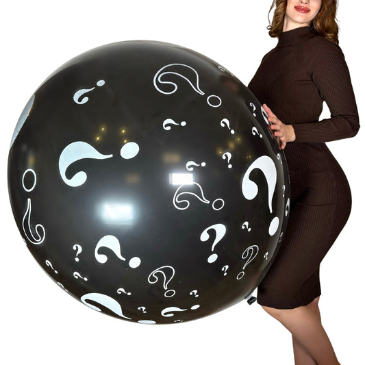 CATTEX 34" round balloon | Question Marks