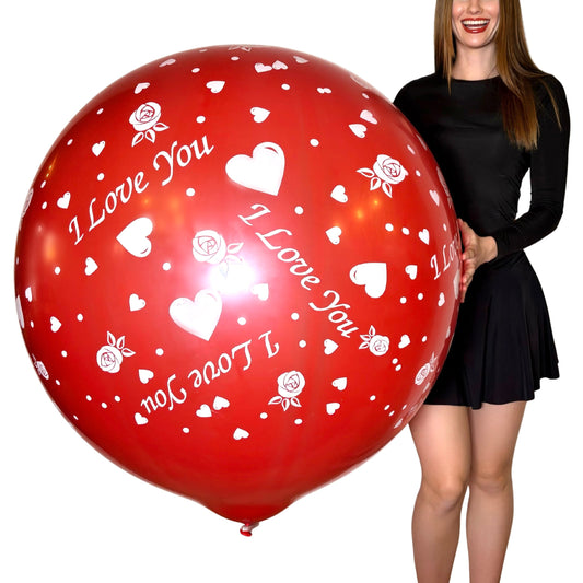 CATTEX 32" Rundballon | I love you - nastila balloons