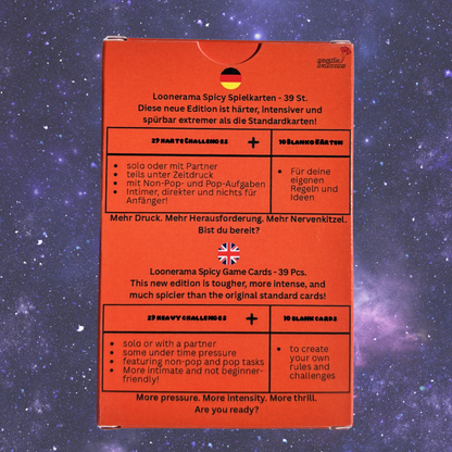 Loonerama Kartendeck-Erweiterung | Spicy & Challenging Edition 🌶️🔥 FSK 18 🔞 - nastila balloons