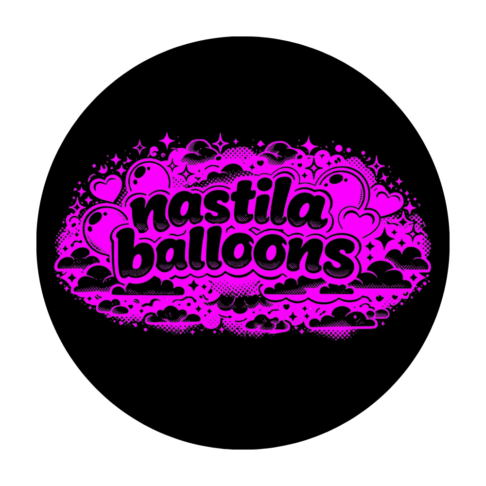 nastila balloons Sticker | rund 80x80mm - nastila balloons
