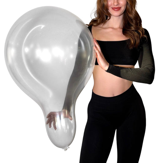 Sempertex 18" round looner balloon crystal -  nastila balloons