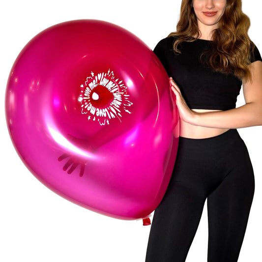 nastila balloons 24" Rundballon Mod | Handmade Donut M "Love me!"