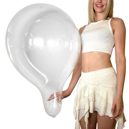 CATTEX 18" round balloon | crystal clear