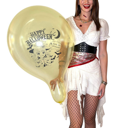 nastila balloons x BELBAL 17" Rundballon | Halloween Anime Girl - nastila balloons