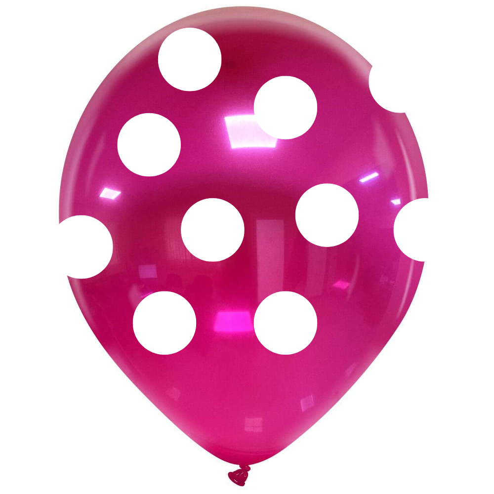 nastila balloons x BELBAL 14" Rundballon | Polka Dots (All Around) - nastila balloons