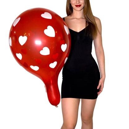 nastila balloons x BELBAL 17" Rundballon | Hearts (All Around) - nastila balloons