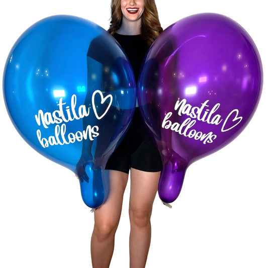 nastila balloons x TUFTEX 17" round balloon | crystal