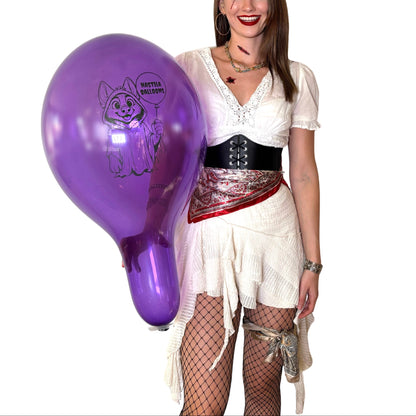 nastila balloons x BELBAL 14" Rundballon | Furry Ghost - nastila balloons