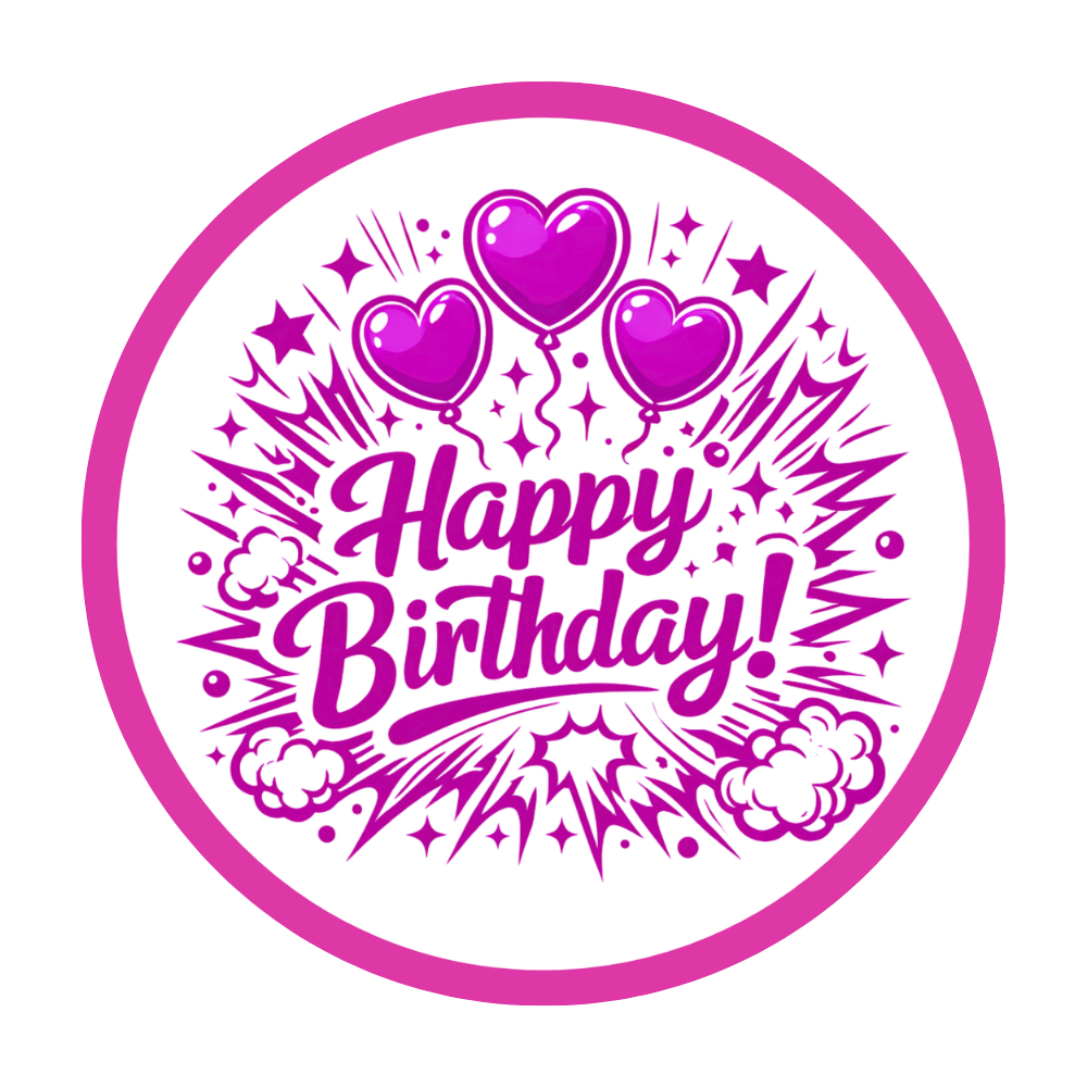 nastila balloons Sticker | rund 80x80mm - nastila balloons