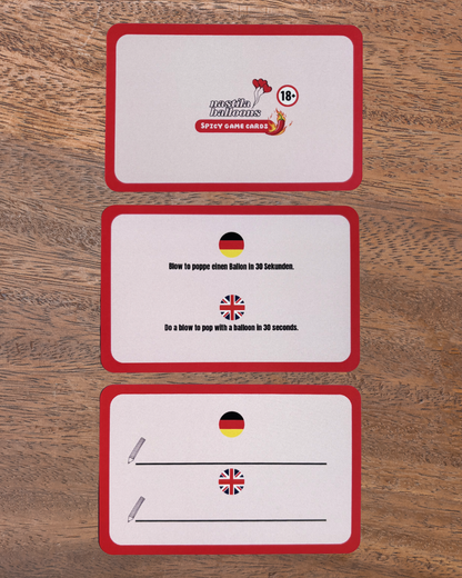 Loonerama Kartendeck-Erweiterung | Spicy & Challenging Edition 🌶️🔥 FSK 18 🔞 - nastila balloons