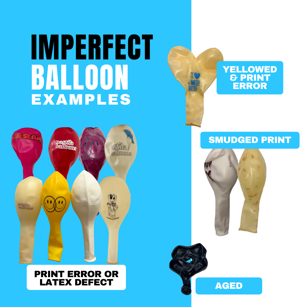 Imperfect Balloon Bag - Mix Beutel mit fehlerhaften Luftballons