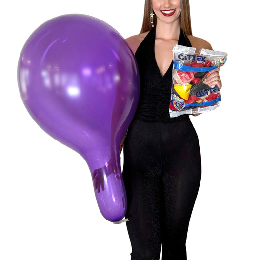 CATTEX 18" Rundballon | Kristall Mix 25 Stück - nastila balloons