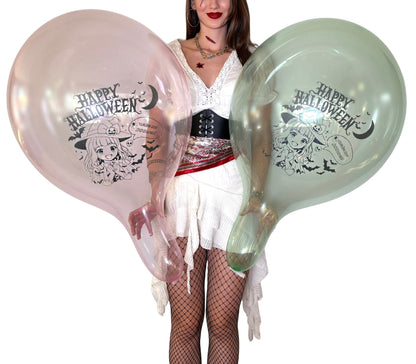 nastila balloons x BELBAL 17" round balloon | Halloween Anime Girl