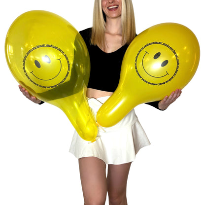 nastila balloons x BELBAL 14" Rundballon | make me burst! Smiley - nastila balloons