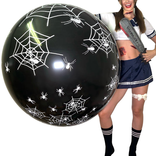 CATTEX 34" round balloon | spider webs 