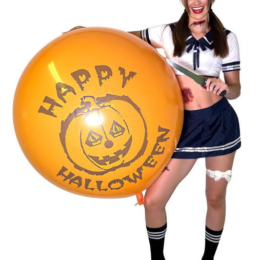 CATTEX 35" round balloon | Happy Halloween 