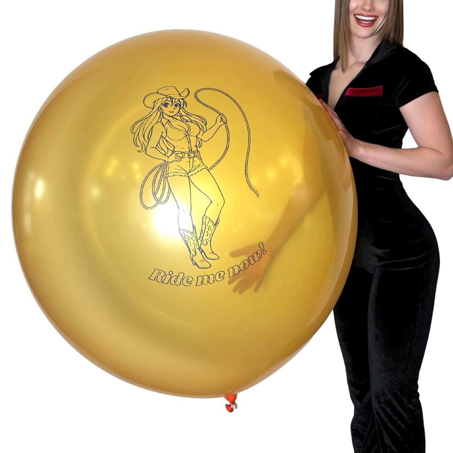 nastila balloons x CATTEX 34" Rundballon | Cowgirl - nastila balloons