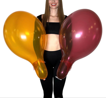 BELBAL 14" round balloon | crystal 