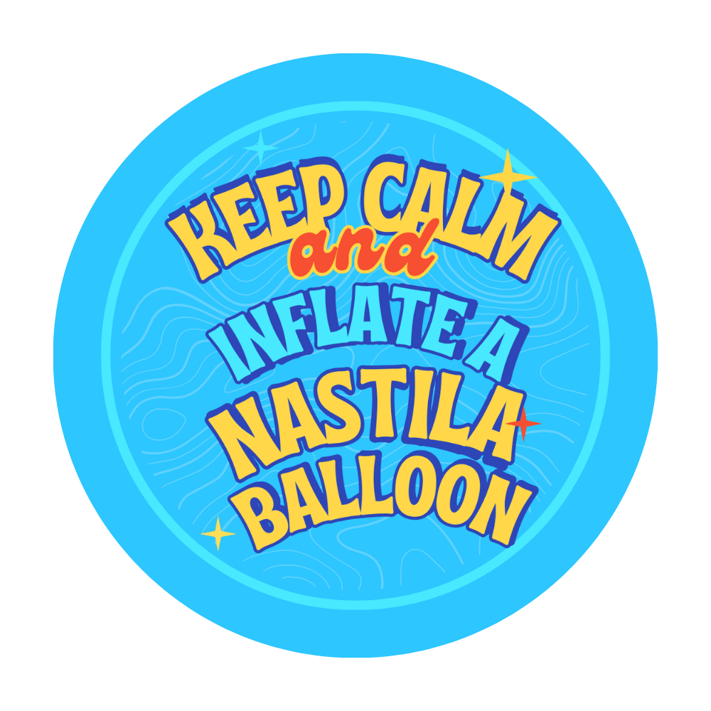 nastila balloons Sticker | rund 80x80mm - nastila balloons