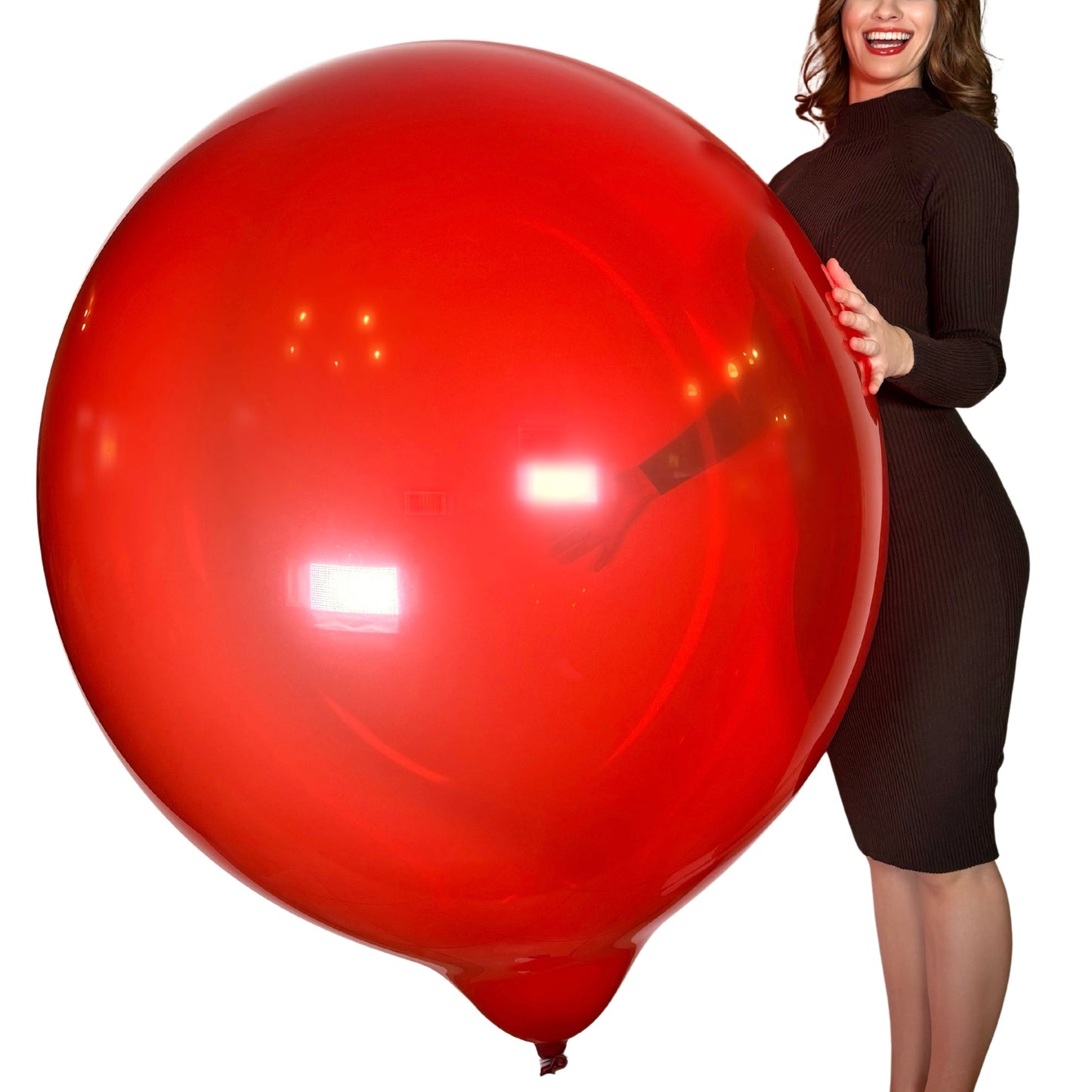 TUFTEX 36" round balloon | crystal