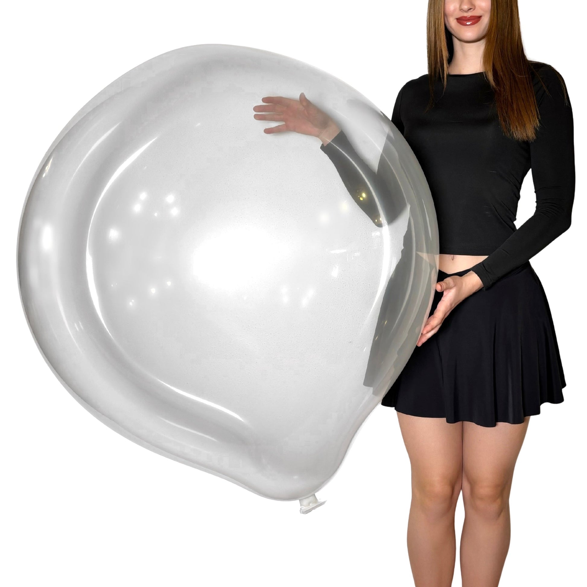 CATTEX 32" Flat Rundballon | Kristall klar - nastila balloons