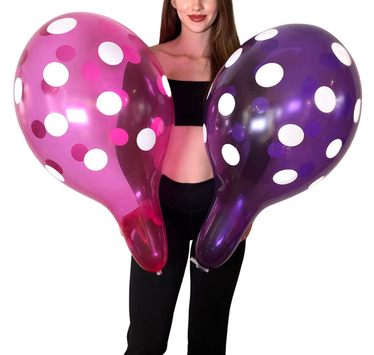 nastila balloons x BELBAL 14" Rundballon | Polka Dots (All Around) - nastila balloons