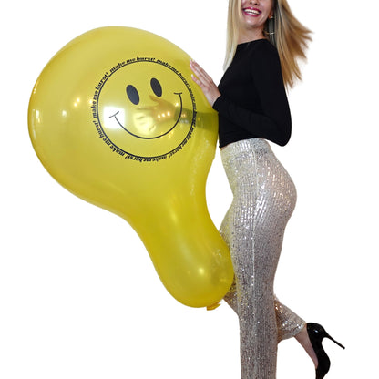 nastila balloons x CATTEX 32" LONGNECK | make me burst! Smiley - nastila balloons