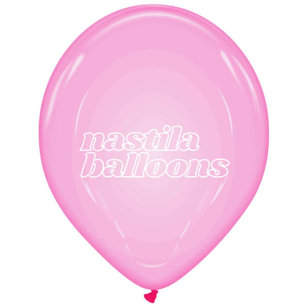 nastila balloons x BELBAL 14" round balloon | crystal