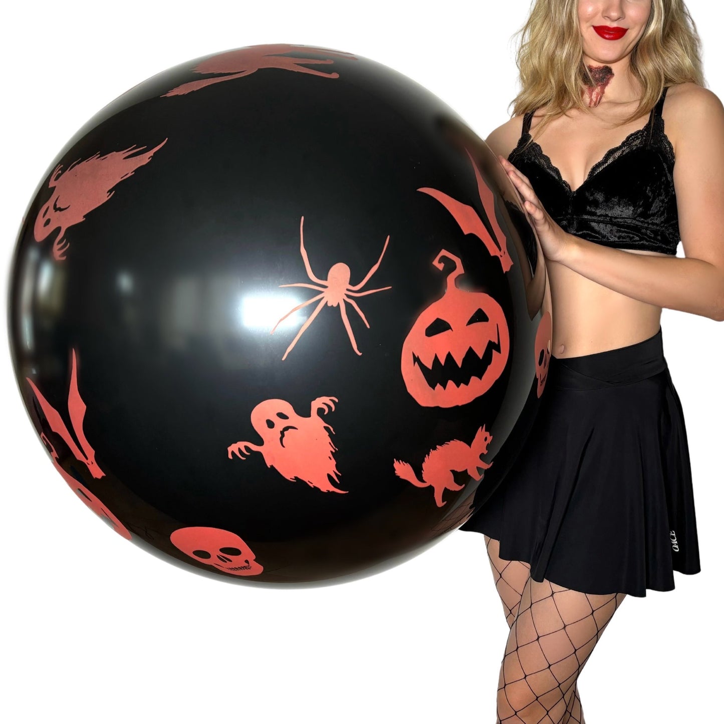 CATTEX 32" Rundballon | Spooky Halloween