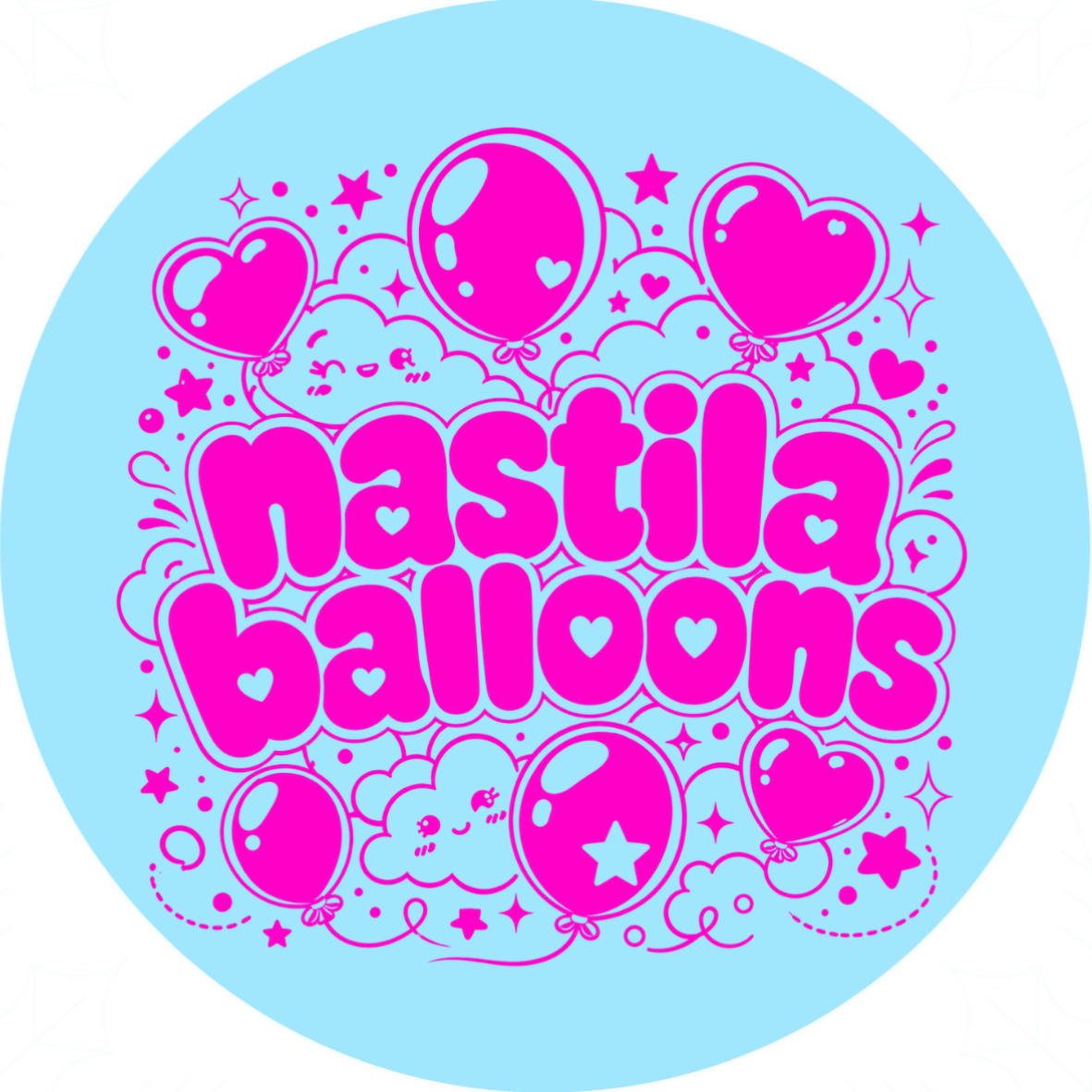 nastila balloons Sticker | rund 80x80mm