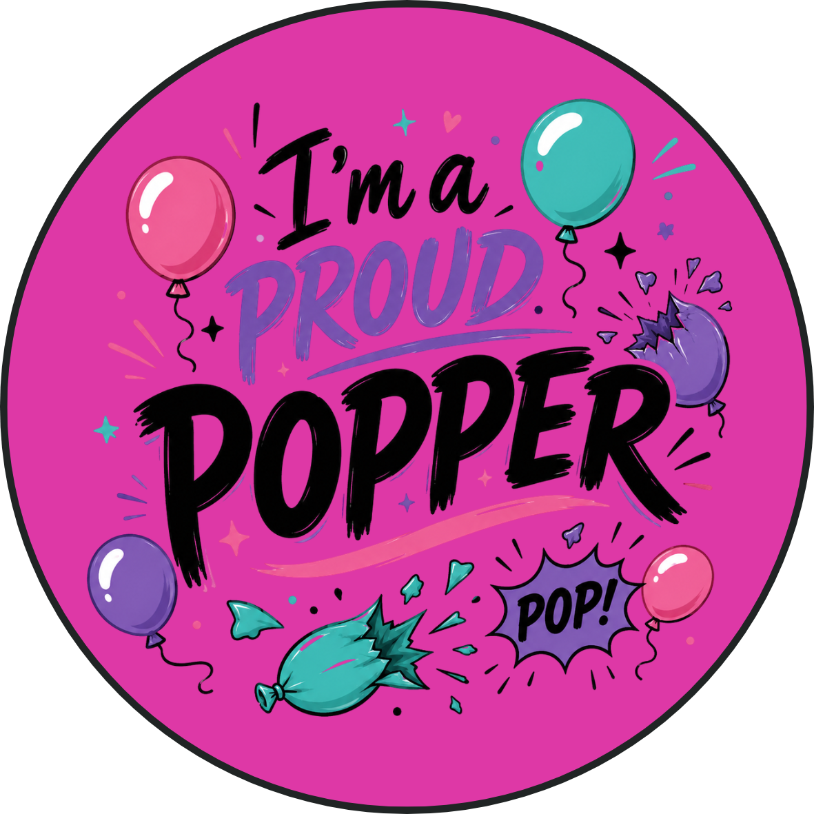 nastila balloons Sticker | rund 80x80mm