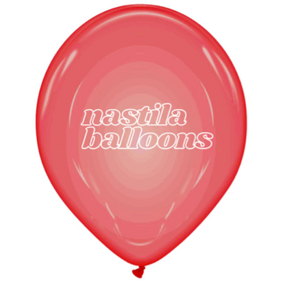 nastila balloons x BELBAL 14" round balloon | crystal