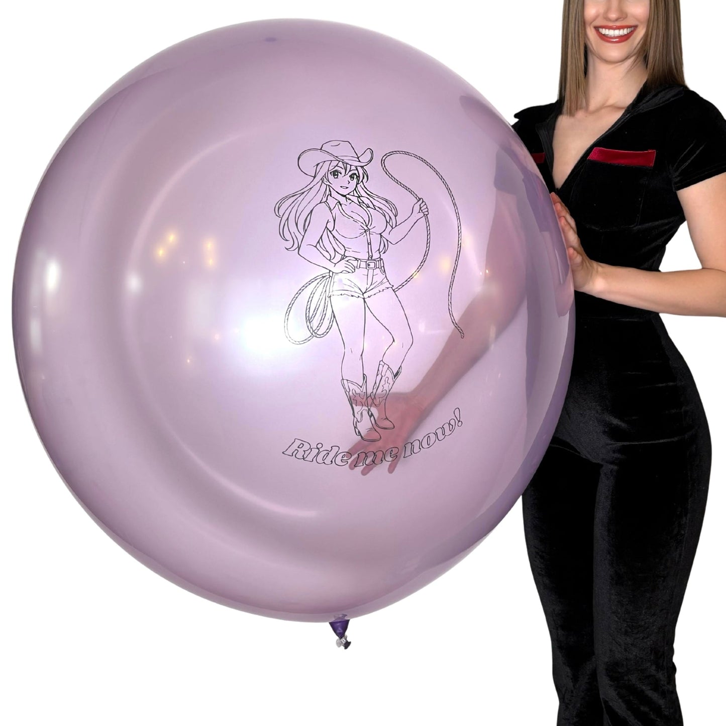 nastila balloons x CATTEX 34" Rundballon | Cowgirl - nastila balloons
