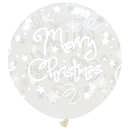 CATTEX 34" round balloon | Merry Christmas