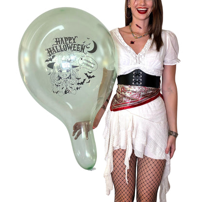 nastila balloons x BELBAL 17" Rundballon | Halloween Anime Girl - nastila balloons