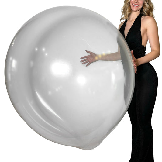 BELBAL 36" round balloon | crystal  clear