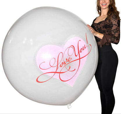 CATTEX 35" Rundballon | Love You! (zweiseitig bedruckt) - nastila balloons
