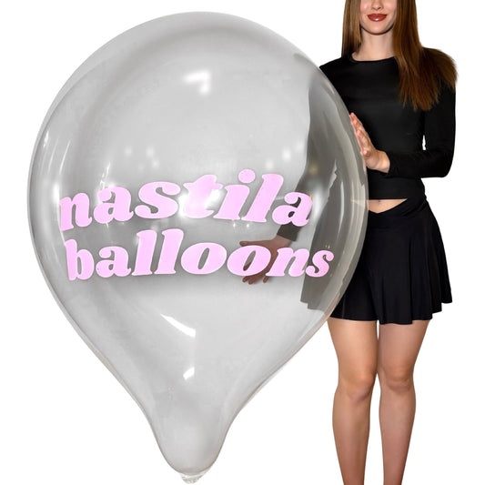 nastila balloons x BELBAL 24" round balloon B250 | bubble gum
