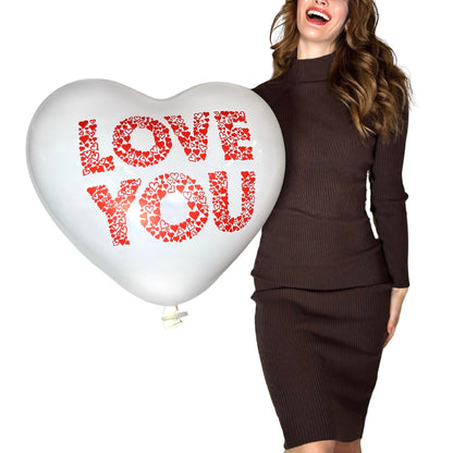 CATTEX 25" heart balloon | Love you (two-sided print)