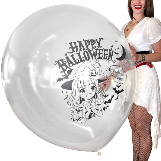 nastila balloons x BELBAL 36" round balloon | Halloween Anime Girl